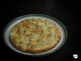 Financier tatin aux pêches de vigne
