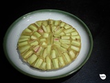 Gâteau pomme-banane-rhubarbe sans œufs ni beurre