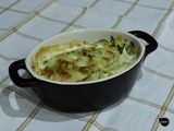 Gratin de ravioles et asperges sauvages