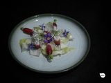 Salade d’endives et de radis aux fleurs du jardin