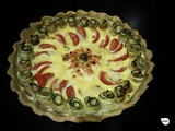 Tarte courgette, tomate, carotte, Saint-Nectaire