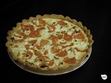 Tarte patate douce, oignon, feta
