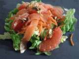 Salade de roquette, pamplemousse & saumon