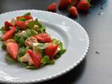 Salade sucré-salé à la fraise et au poulet