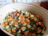 Courgettes et carottes au curry