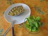 Gratounet d'épinards, pommes de terre et Roquefort