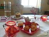 Repas en amoureux de la Saint Valentin; recette et deco table