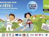 Slow-Up dimanche 2 juin entre Châtenois et Bergheim, 60eme anniversaire route des vins, jeux bois, cigogne magique