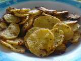 Chips de pommes de terre moutarde-citron (chips au four !)