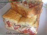 Cake magique tomates-chèvre-noix