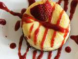New York cheesecake au coulis de fruits rouges