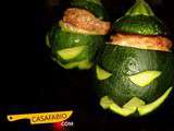 Courgettes farcies d'Halloween