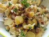 Salade de pommes de terre au hareng fumé