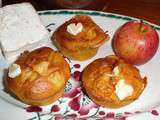Muffins salés aux pommes et au Neufchâtel