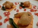 Beignets de crevettes tigrées à la sauge, beurre au gingembre et à la tomate : El Pollo s’occupe de Pollette