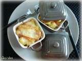 Cassolettes de pommes de terre et jambon au Maroilles
