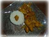 Curry de poulet, champignons et carottes