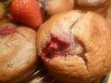 Muffins fraise-rhubarbe