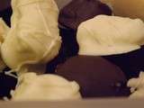 Bounty maison: bouchées chocolat bicolores-noix de coco