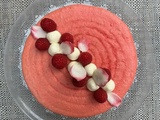 Macaron rose-framboise-litchi octobre rose