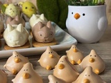 Poules et lapin de Pâques