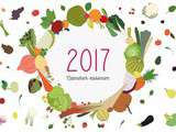 Calendrier 2017: fruits, légumes & couleurs à imprimer