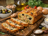 Cake aux olives et thon