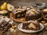 Gâteau Poire Chocolat Amande