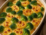 Gratin de brocolis et pommes de terre
