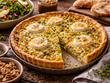 Quiche poireaux chèvre : recette facile