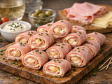 Roulé jambon fromage