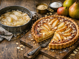 Tarte aux poires et aux amandes