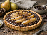 Tarte chocolat et poire