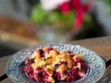 Crumble aux fruits rouges et nectarines de Chef Doudou - Doudou's berries and nectarines crumble