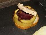 Tatin de foie gras au magret de canard fumé