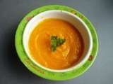Tour en cuisine 175: Soupe orange/carotte/patate douce