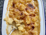 Malvern Pudding (pommes et crème anglaise)