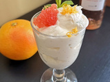 Syllabub au pamplemousse et à la menthe
