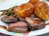 Yorkshire puddings, Roast Beef et gravy (Sunday Roast)