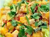 Yam polamai - Salade thaïe poulet-crevettes et fruits frais