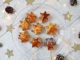 Idée dessert improvisé et gourmand avec des chutes de pâtes feuilletées maison : des étoiles chocolatées