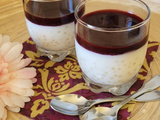 Perle Japon ou tapioca au lait de coco et coulis de mûres sauvages maison... (Cathytutu)