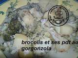 Brocolis pdt au gorgonzola