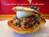 Craquelins au Quinoa et Sardinettes Mouettes d'Arvor