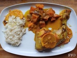 Cuisses de poulet patate douce, orange, curcuma, Kefta au Cookeo, du Petit Bistro de Mamigoz