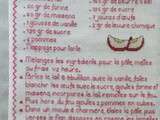 Livre Recettes Brodées de Mamigoz : Gâteau-flan aux pommes
