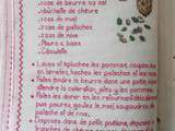 Livre Recettes Brodées de Mamigoz : Pommes poêlées au miel et chèvre