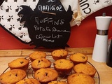 Muffins de patate douce et pépites de chocolat