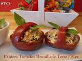 Paniers de Tomates, Brouillade Terre/Mer du Petit Bistro