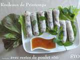 Rouleaux de Printemps aux restes de Poulet